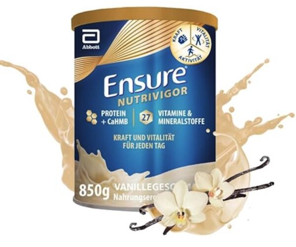 Sữa Ensure Nutrivigor Vanilla 850g Vị Dâu - Hạnh Nhân - Socola - Vanil