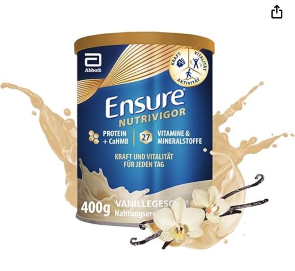 Sữa Ensure Nutrivigor Vanilla 400g Vị Dâu - Hạnh Nhân - Socola - Vanil