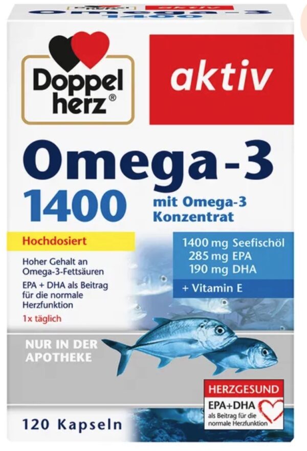 Doppelherz® Omega-3 1400 120 Viên