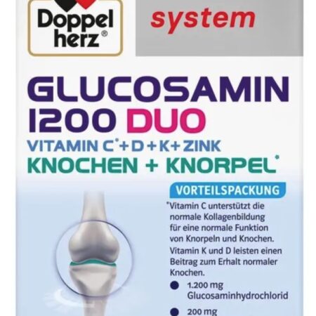 Thực Phẩm Chức Năng Cho Xương Khớp - Doppelherz® GLUCOSAMINE 1200 DUO 60 - 120 Viên